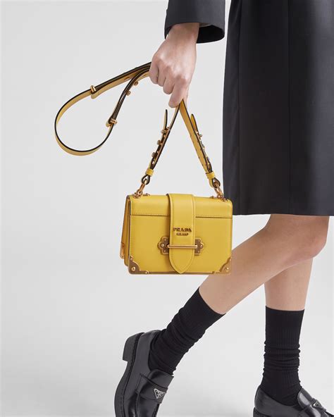 european prada cahier bag anchor|Sunny Yellow Prada Cahier leather bag .